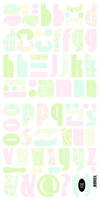 Luxe Designs - Cashmere Sweater 12x24 Alpha Die Cuts  (pack of 5)